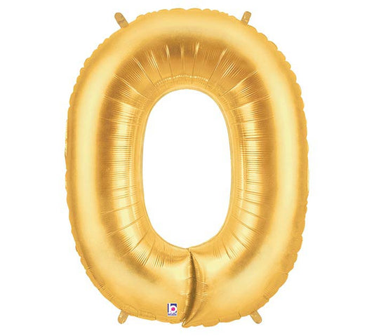 letter o gold balloon