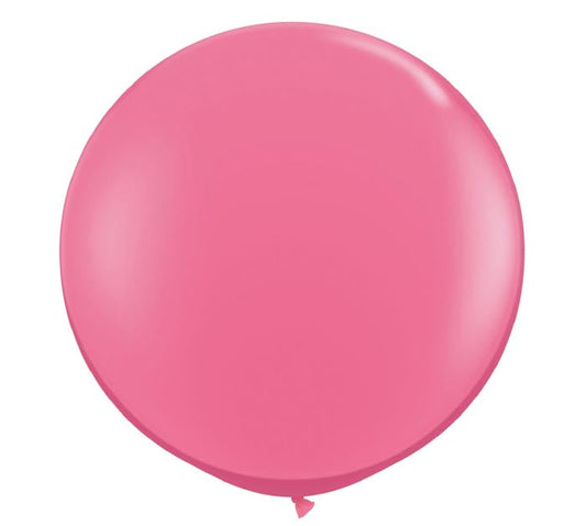 Large 3-foot Round Rose Latex Balloon