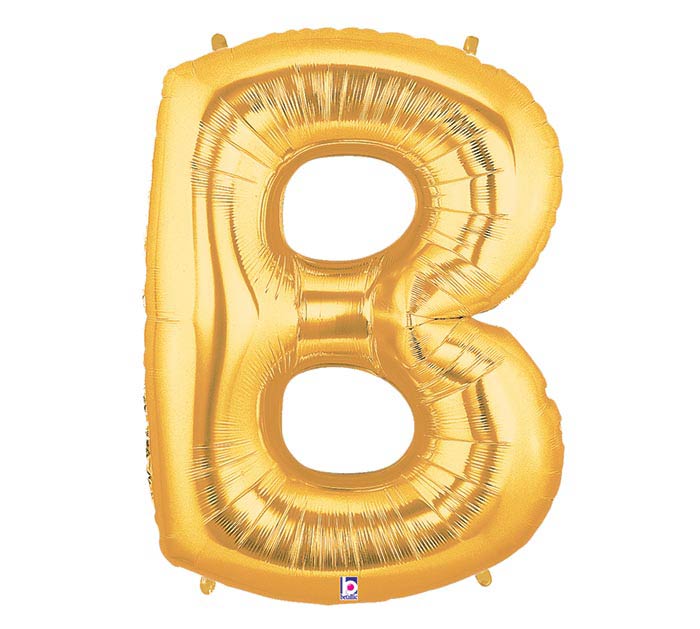 letter b gold balloon
