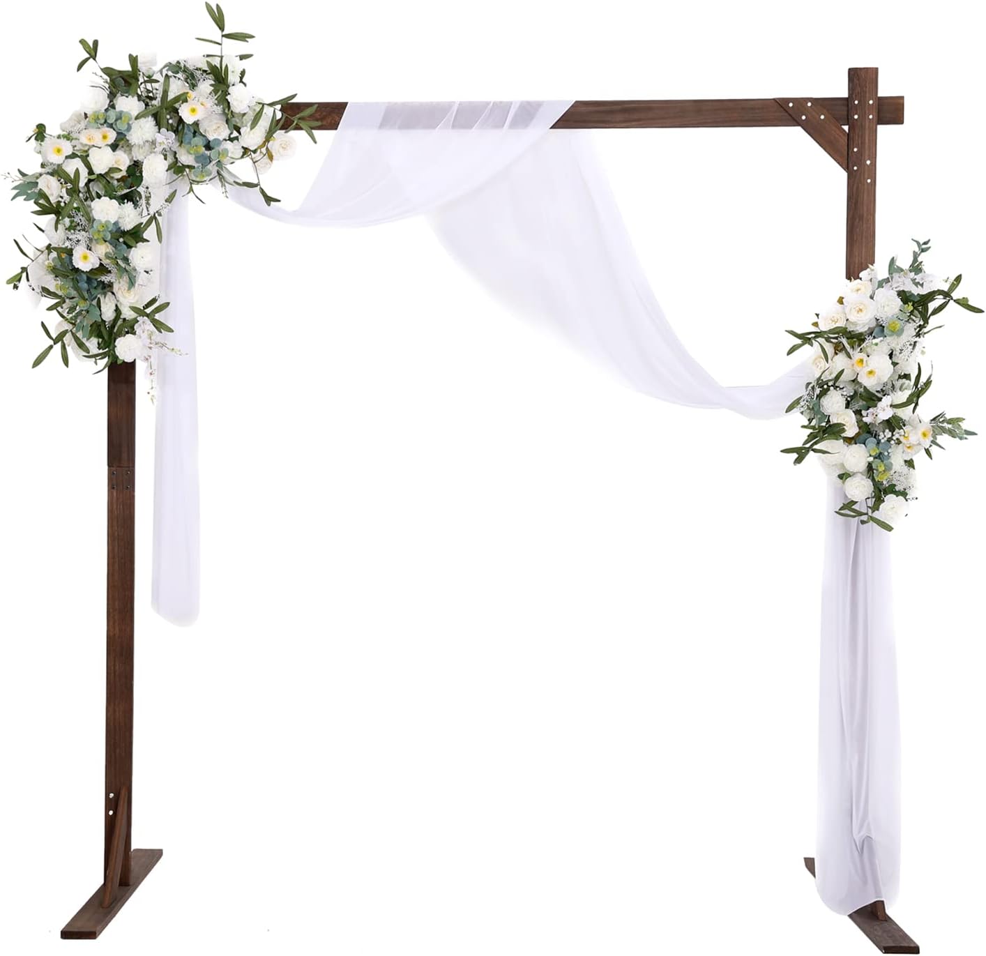 7.3FT Wooden Wedding Arch Stand Square Wood Arch Wedding Arbor Balloon & Party Decorations Balloon & Party Charlotte 699