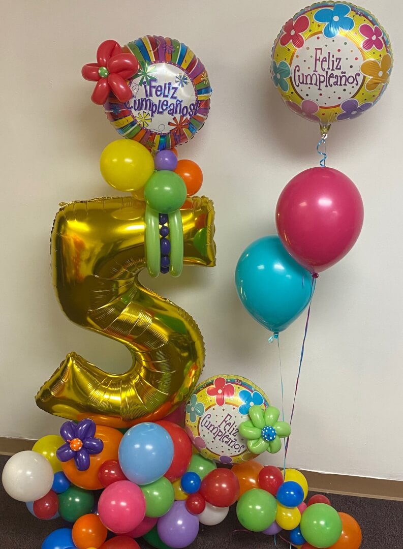 Feliz Cumpleanos birthday balloon Organic