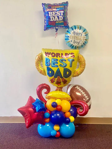 father's day balloon arrangement