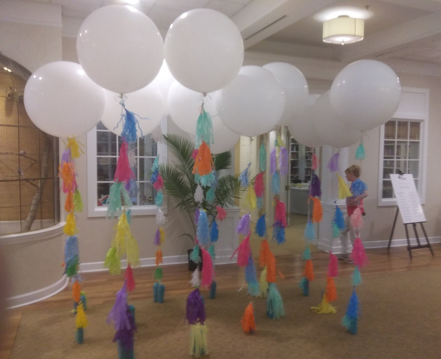 Big balloons with tassels