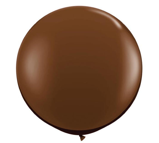 Large 3-foot Round Chocolate Latex Balloon