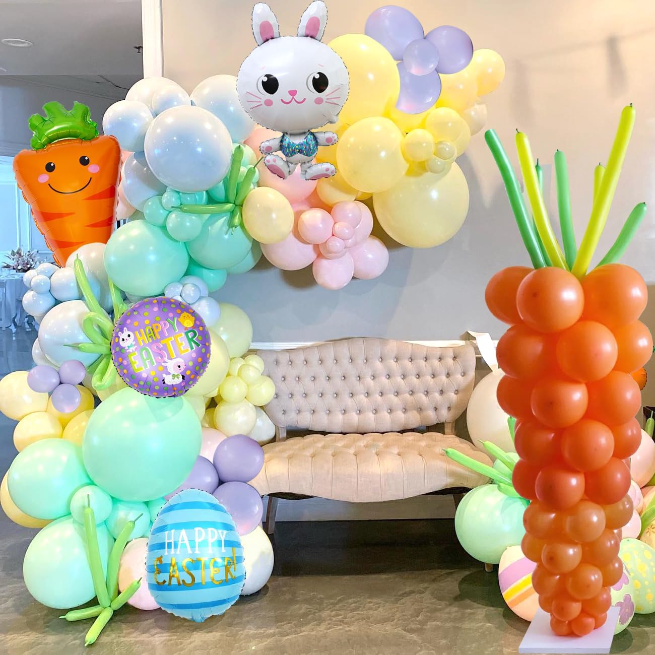 Easter Garland with Carrot column Decoration Set