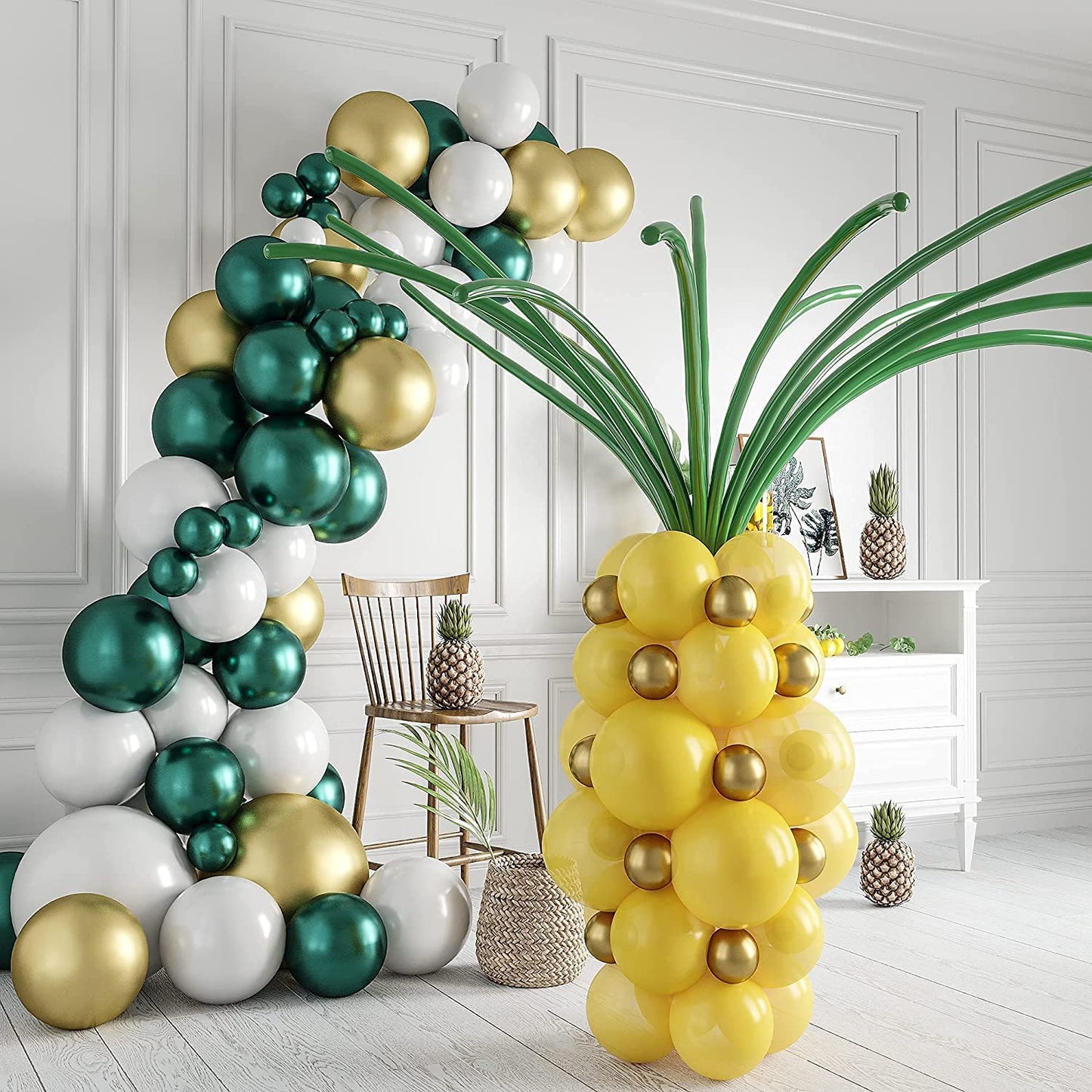 Fresh Pineapple and garland Set