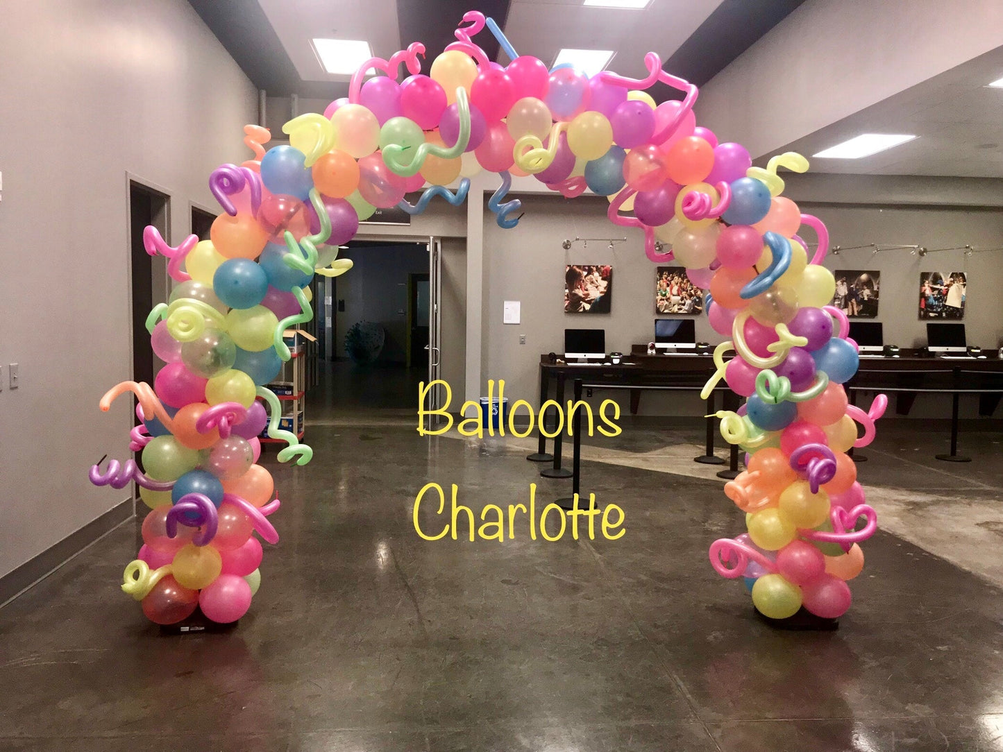 Neon Fun Balloon Arch