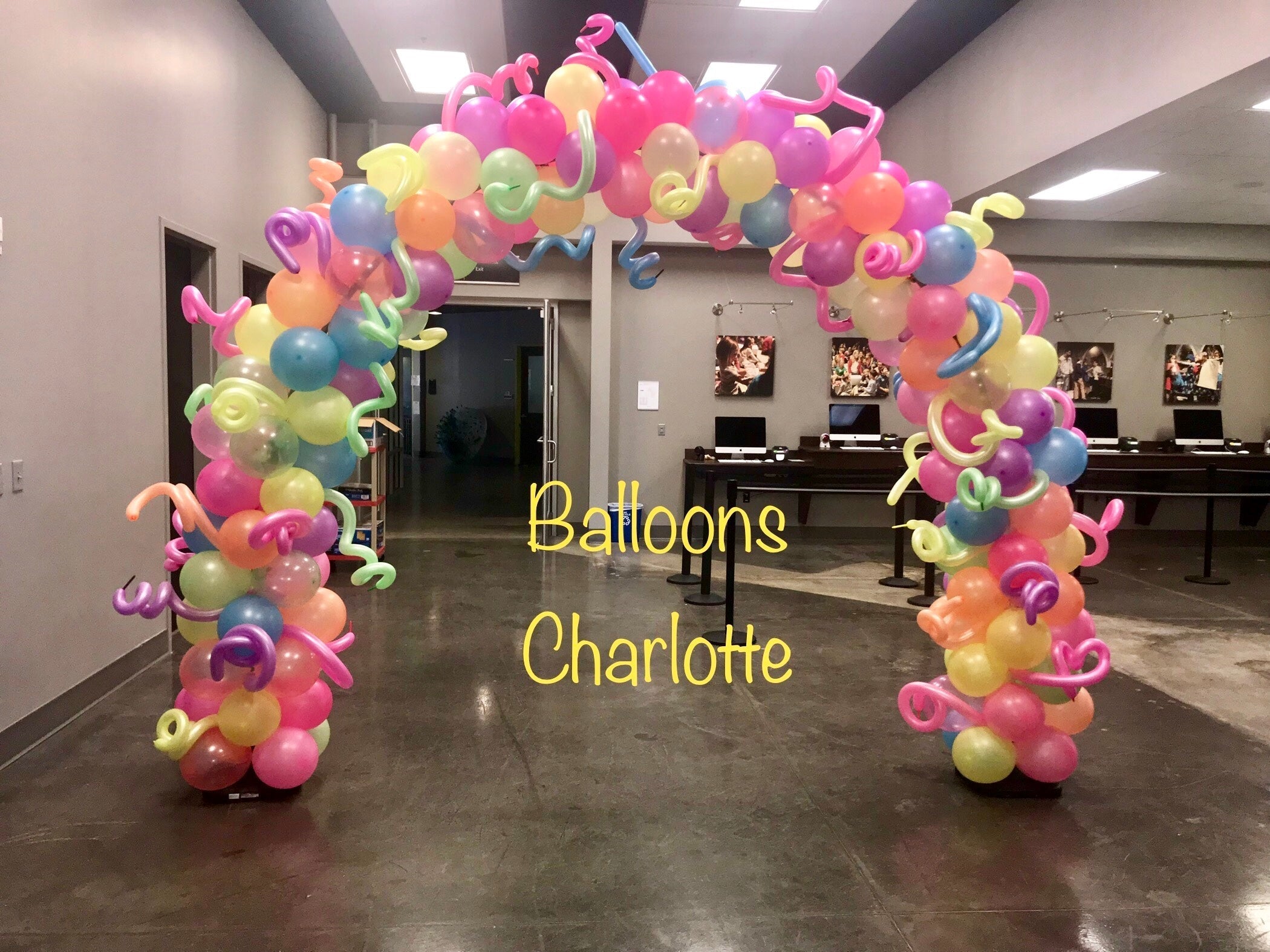 Neon Fun Balloon Arch
