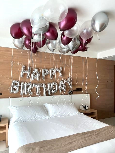 Happy Birthday Room Decoration Set- helium balloons
