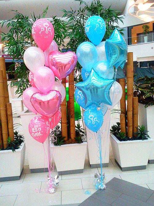 its a boy its a girl balloon bouquet