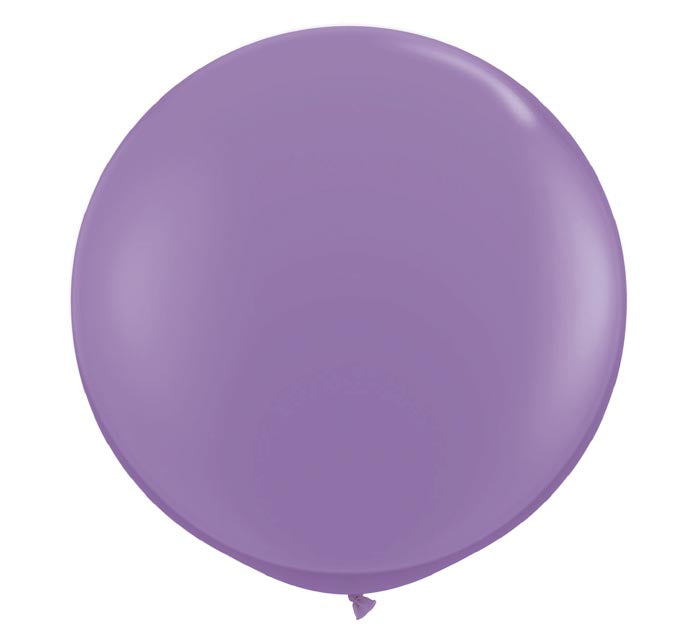 Large 3-foot Round Lavender Latex Balloon