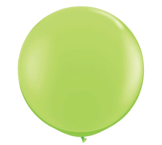 Large 3-foot Round Lime GreenLatex Balloon