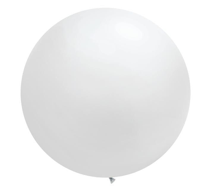 3 foot white latex balloon