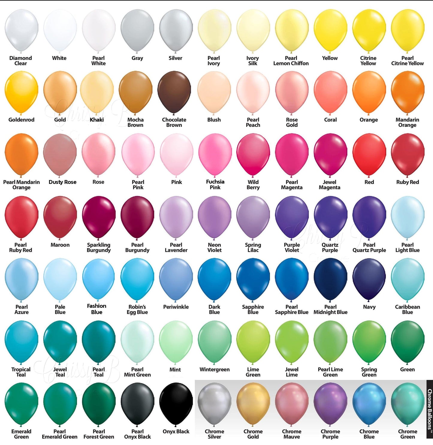 balloon color chart