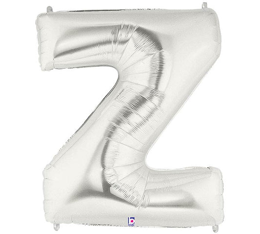 letter z balloon silver