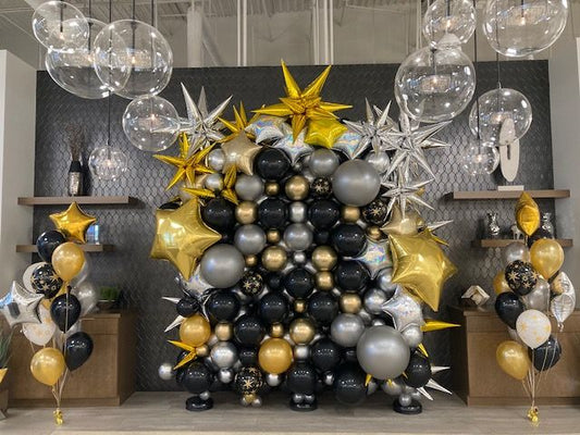 New Year Starburst Backdrop