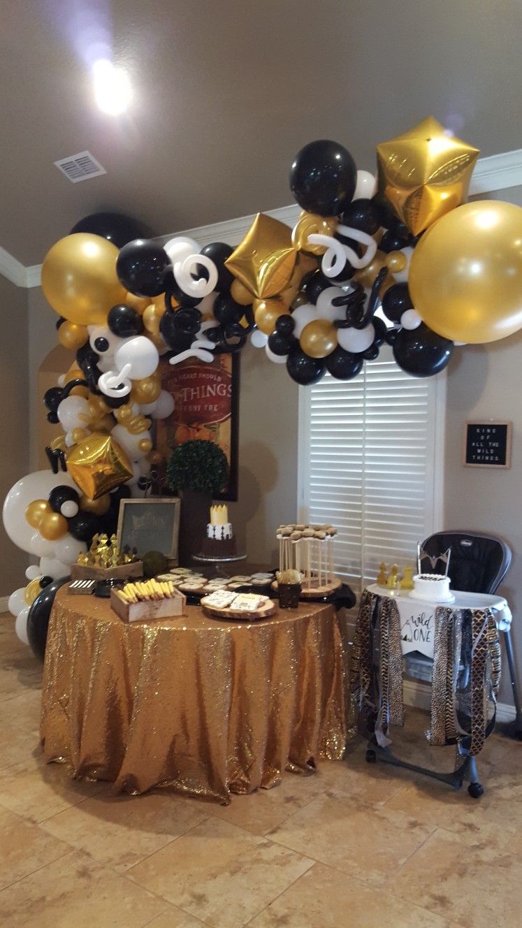 new years balloon garland