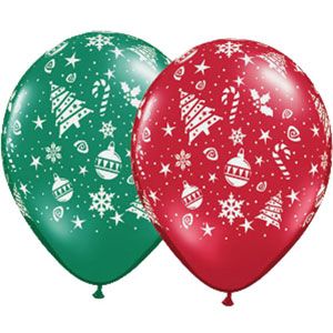 Printed Latex Christmas Balloons