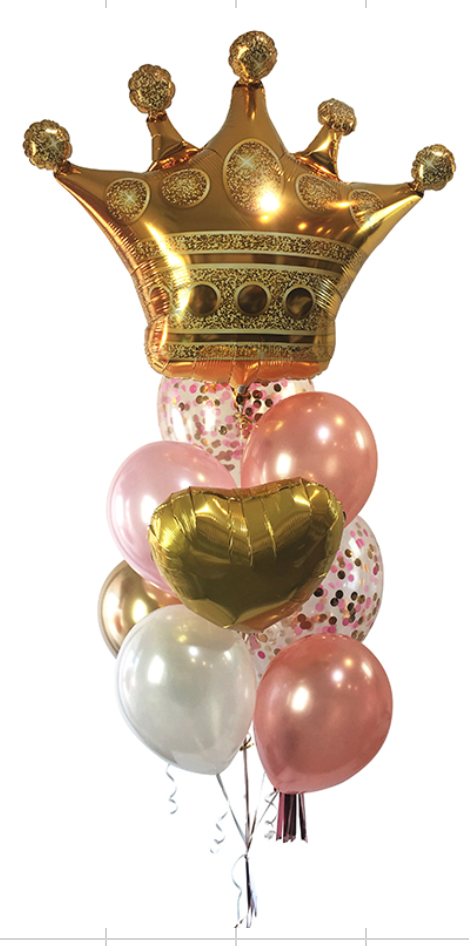 Queen Princess Royal Bouquet with Crown