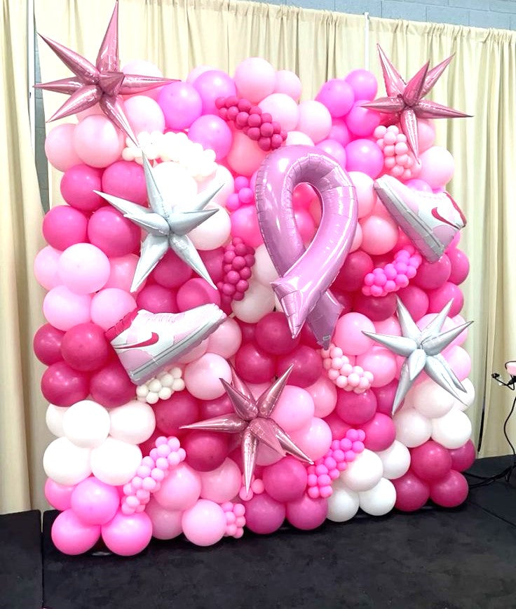 Think Pink Balloon Wall