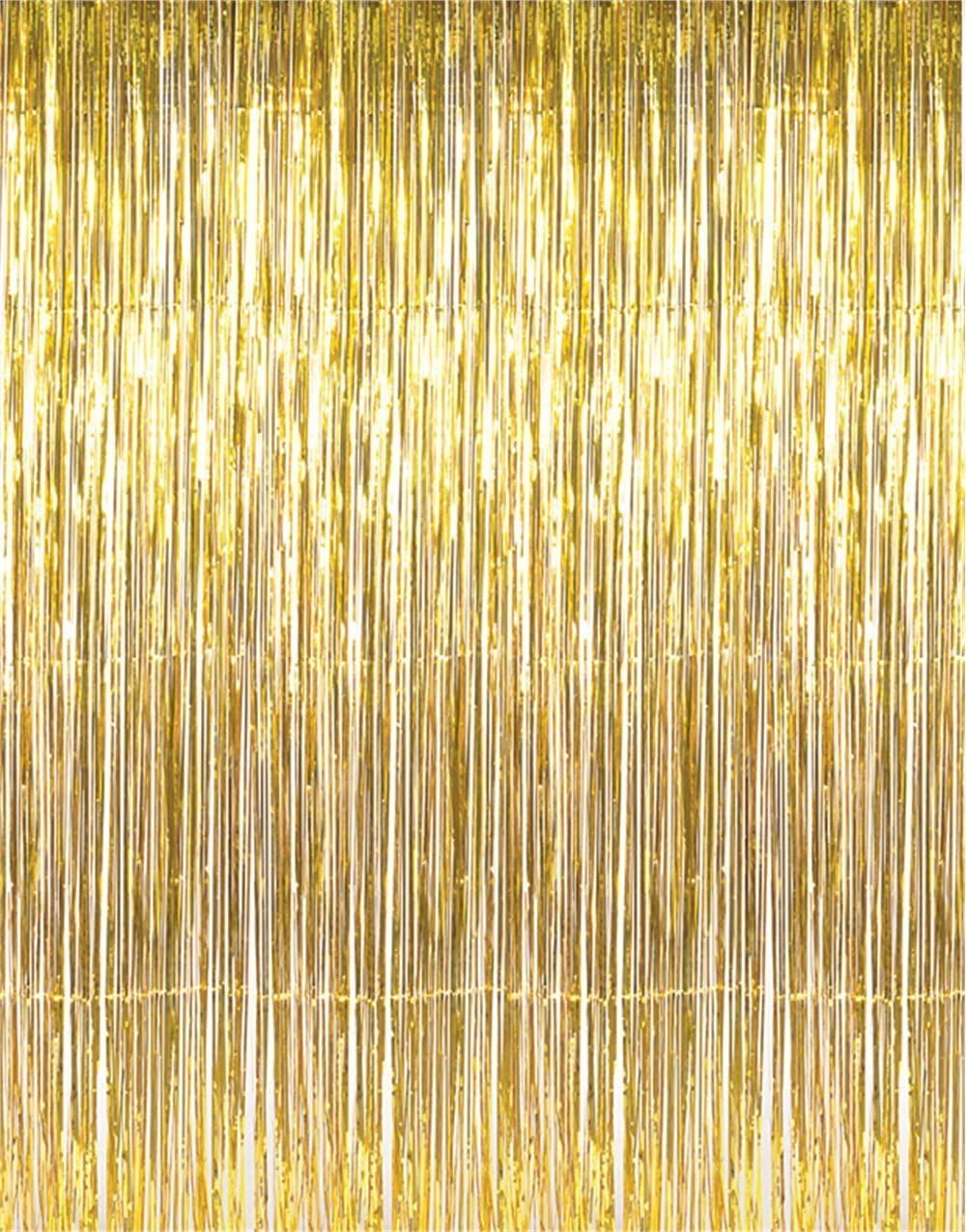 Tinsel backdrop curtain