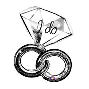 Wedding Rings I Do Diamond mylar