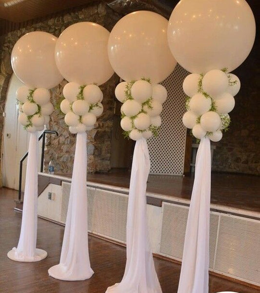 Wedding Column with greenery
