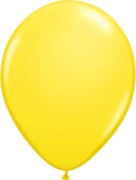 yellow round latex balloon