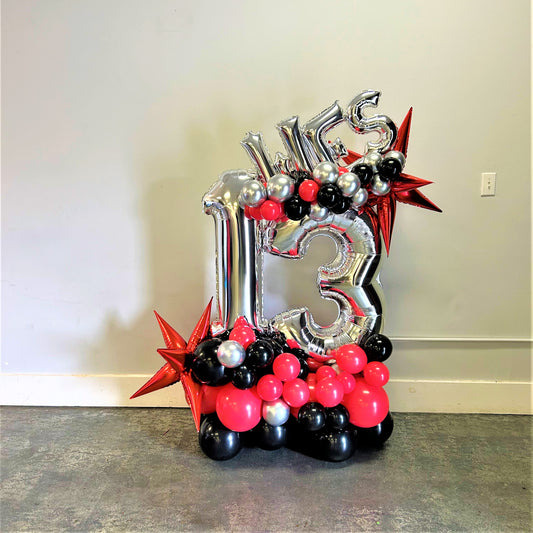 Birthday Number and Name Marquee