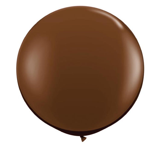 Large 3-foot Round Chocolate Latex Balloon