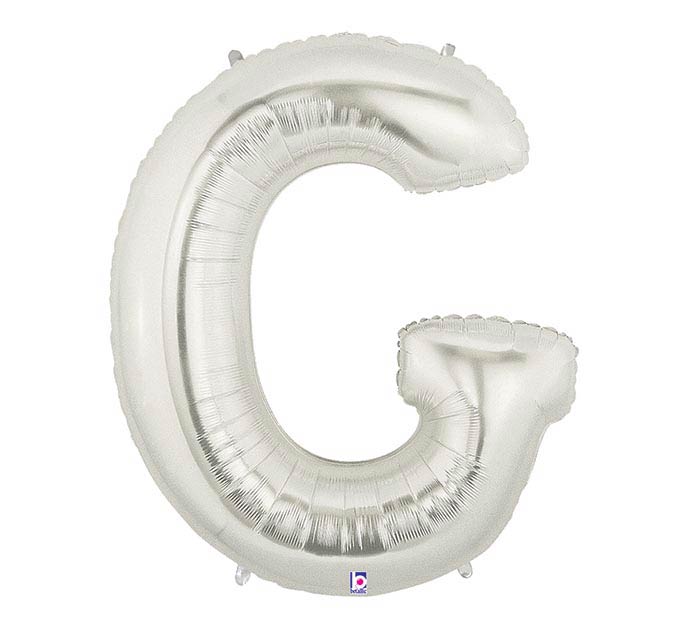 Letter G silver foil