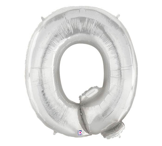 letter q balloon silver
