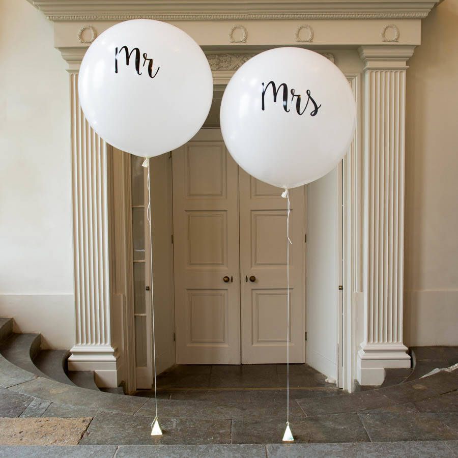 Mr Mrs Balloon Set Giant