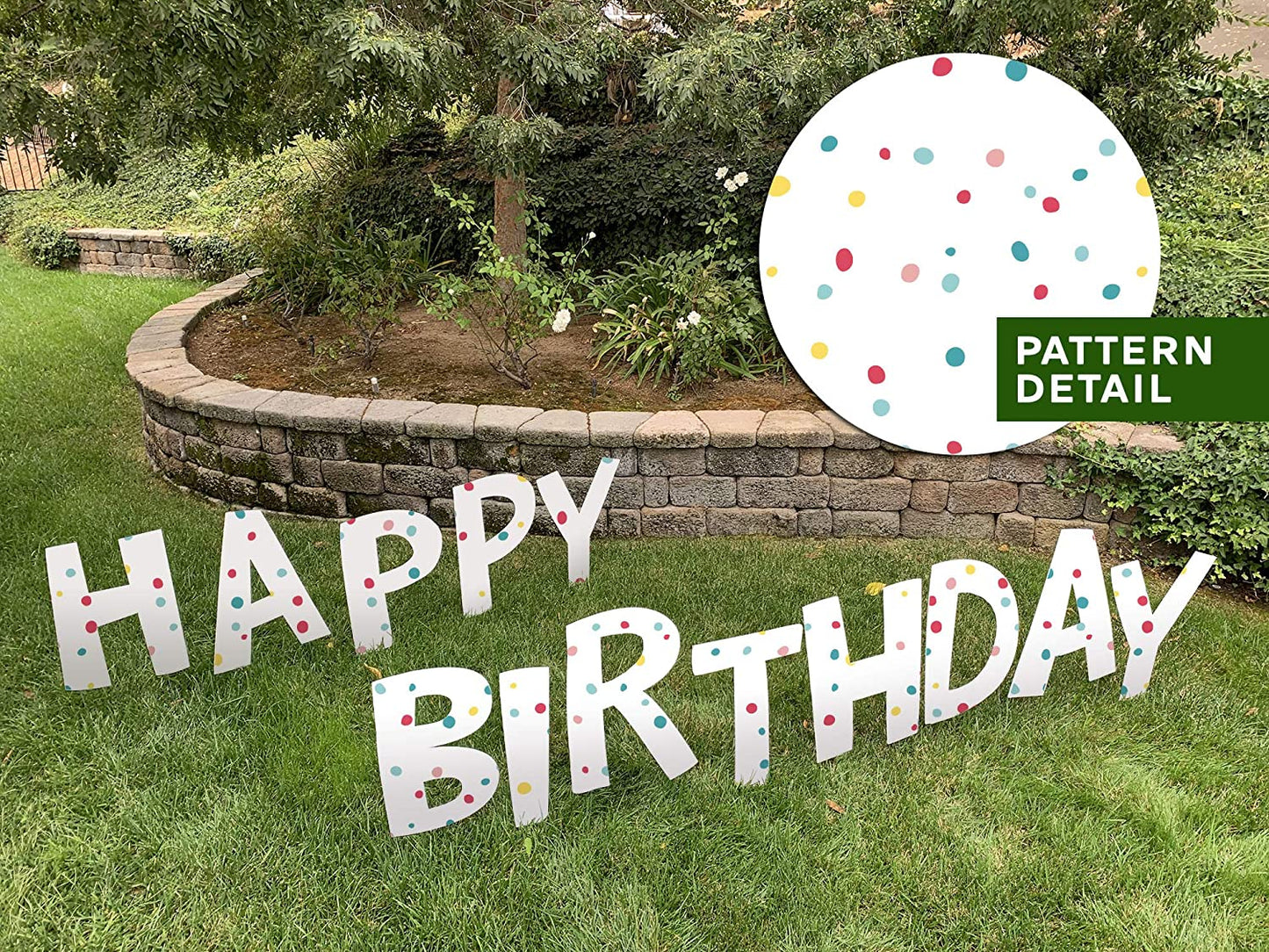 happy birthday yard sign