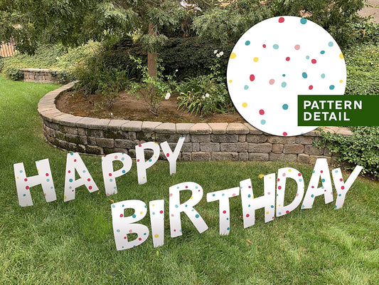 happy birthday yard sign